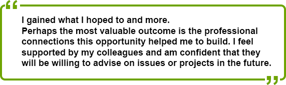 mini-fellowship testimonial bubble