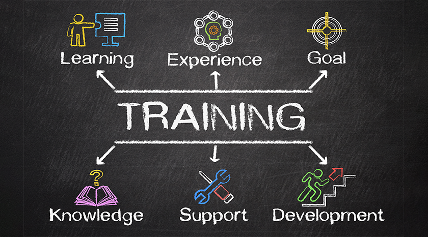 training associated words in a blackboard